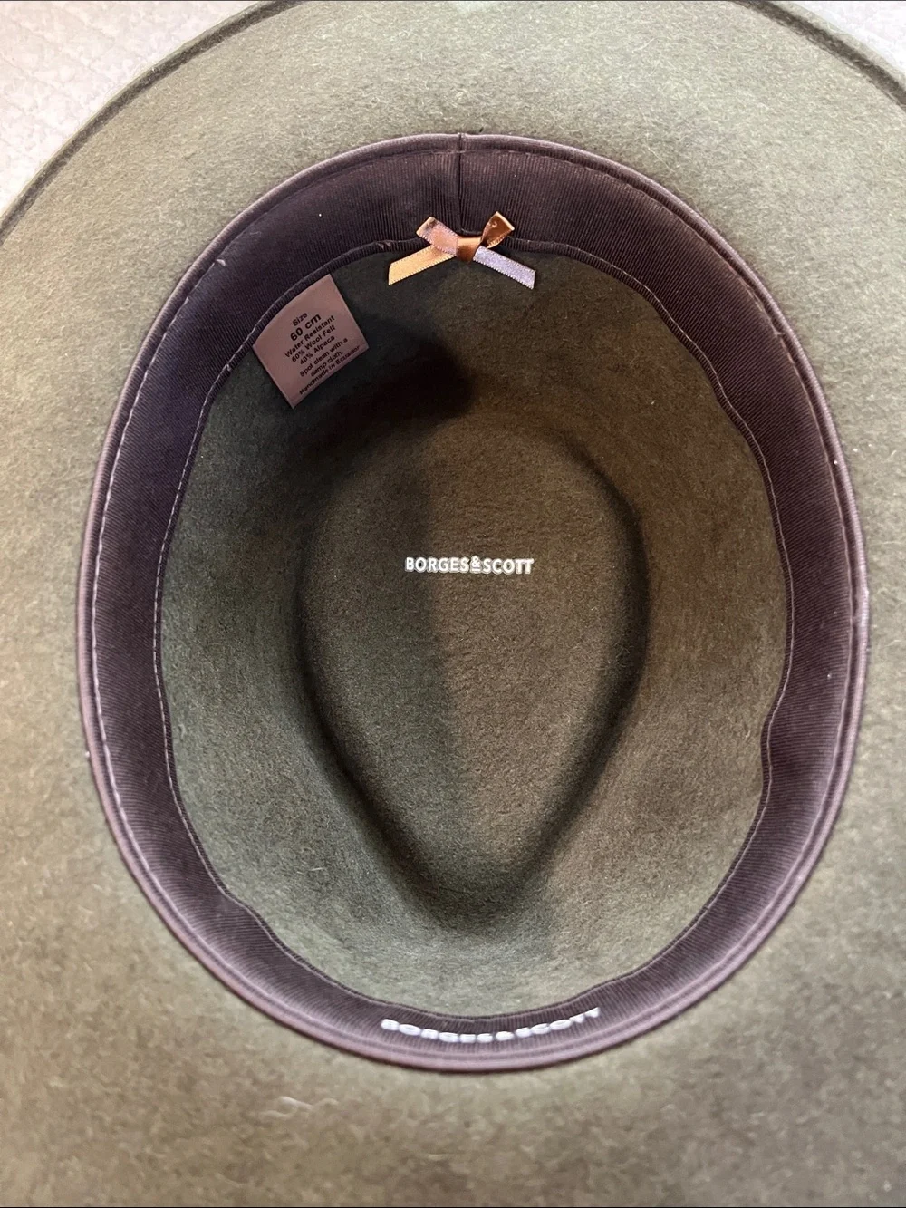 BORGES & SCOTT fedora wool and alpaca hat